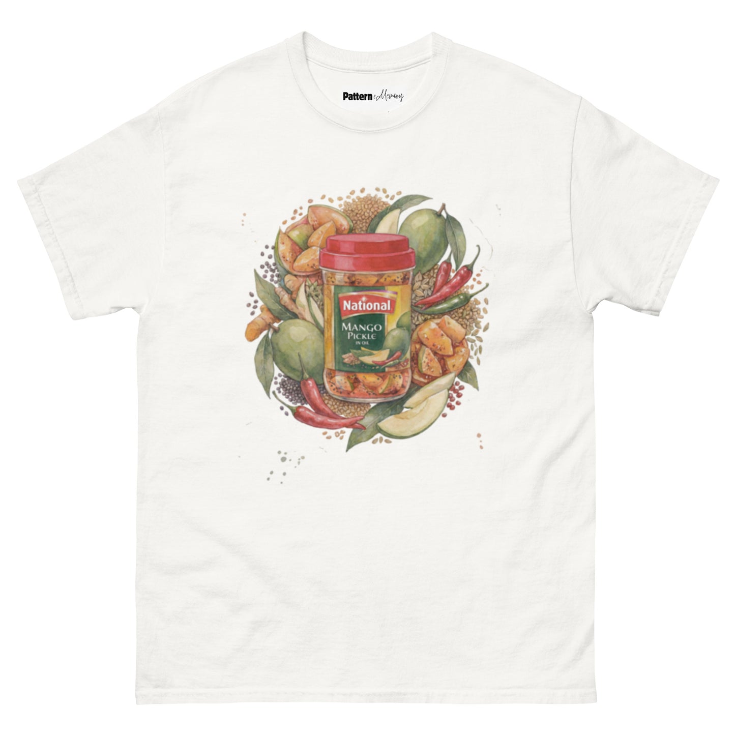 Front view of achar inspired vintage tee