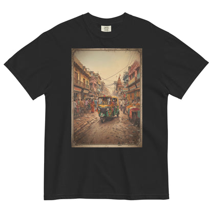 Front view of auto print poster tee