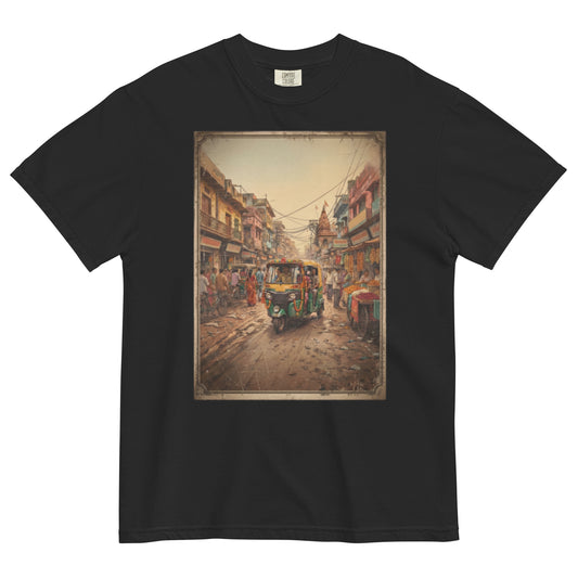 Front view of auto print poster tee