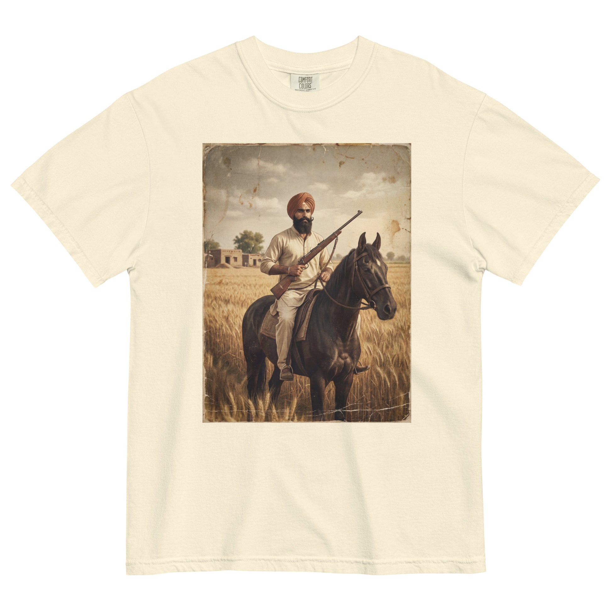 Front view of Jatt poster tee