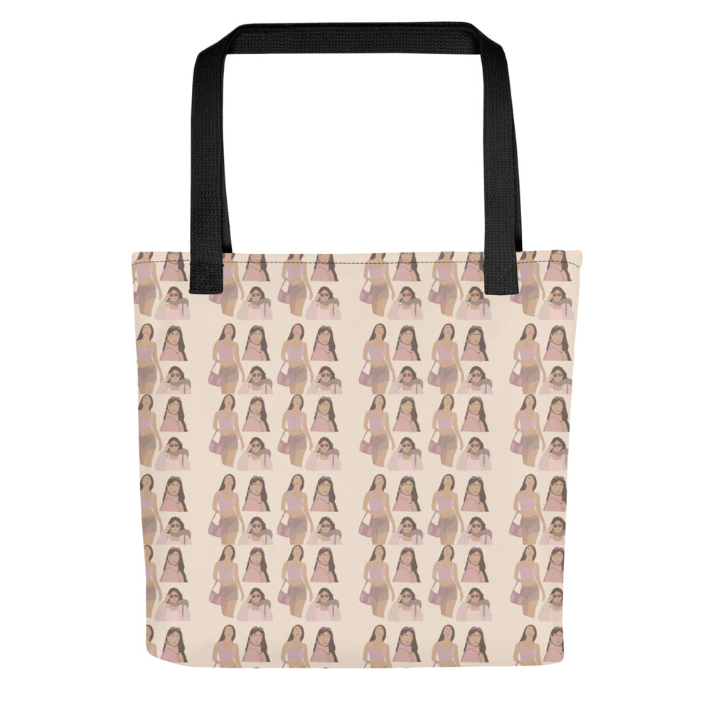 Front view of tote bag inspired by Kareena Kapoor's famous K3G character Poo