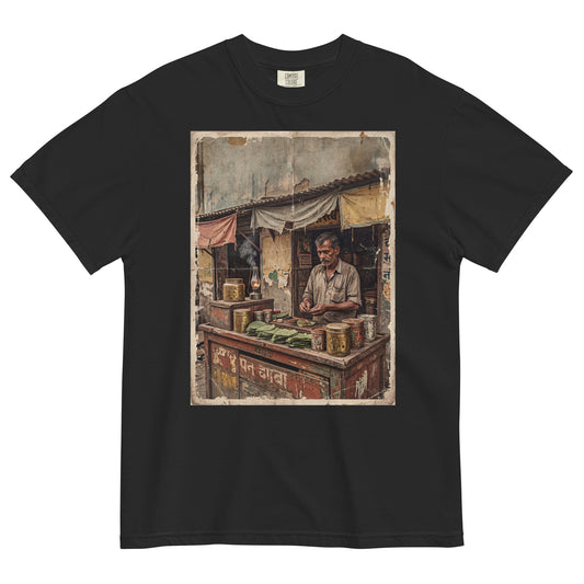 Front view of paan wala inspired poster tee