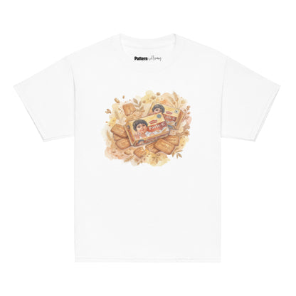Front view of Parle G inspired youth tee