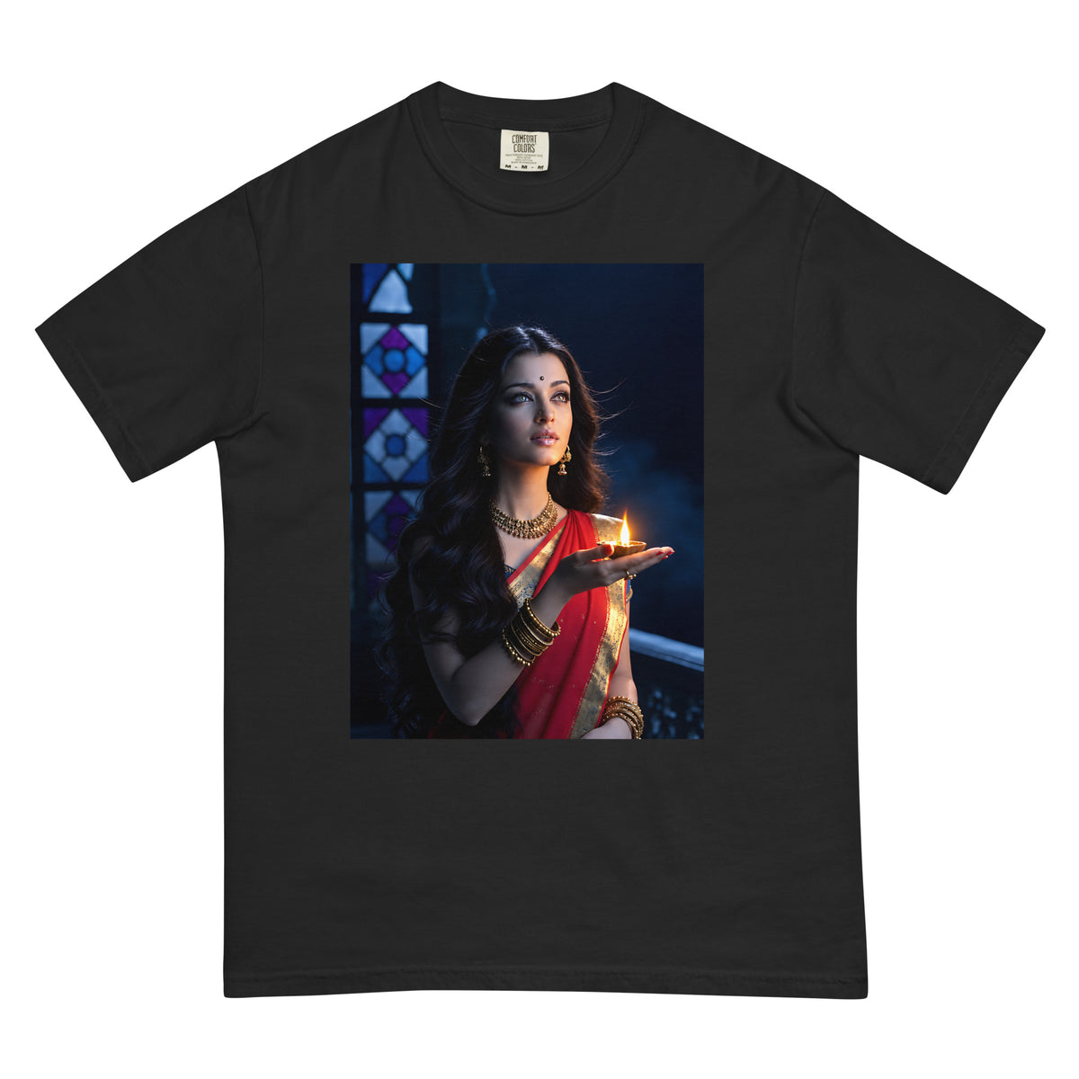 Front view of Devdas Paro inspired Bollywood tee