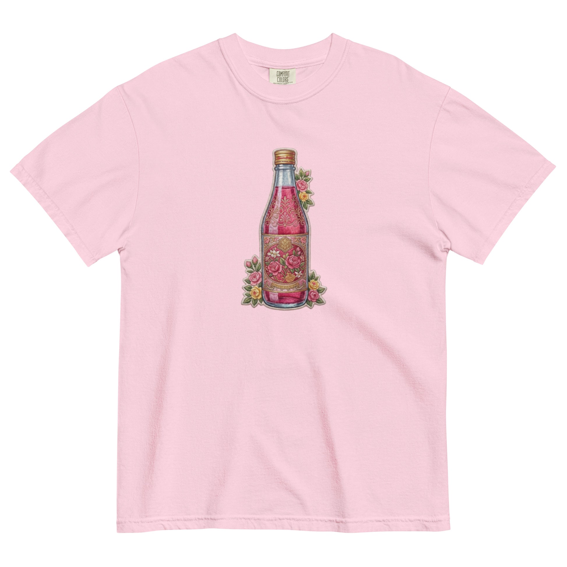 Front view of Rooh Afza print graphic tee