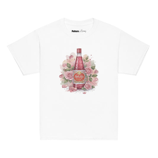 Front view of rooh afza inspired youth tee