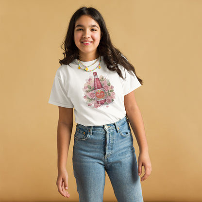 Model wearing rooh afza inspired youth tee