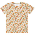 Front view of samosa print little kids tee