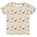 Front view of tadka daal print little kids tee